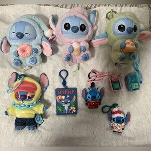 Miniso Disney Stitch Plush Keychain Purse Charm Collection